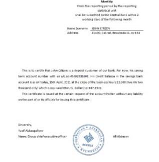 Azerbaijan  Access reference download template file