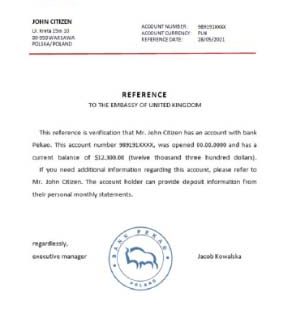 Poland Bank Pekao reference download template file