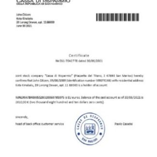 San Marino Cassa di Risparmio reference download template file