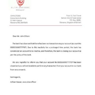 Bahrain Al Salam closure reference download template file