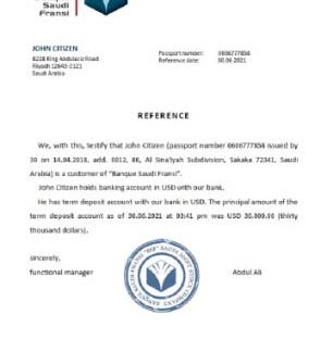 Saudi Arabia Banque Saudi Fransi reference download template file