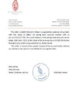 Bahrain Al Salam reference download template file