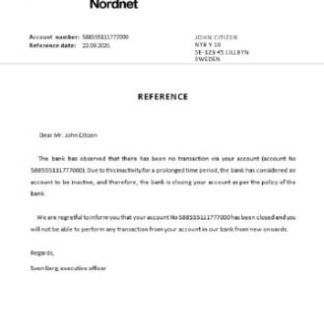 Sweden Nordnet closure reference download template file