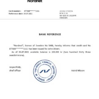 Sweden Nordnet reference download template file