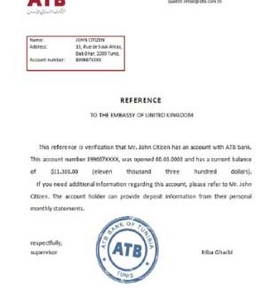 Tunisia ATB reference download template file