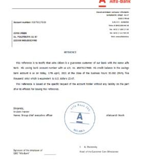 Belarus  Alfa reference download template file