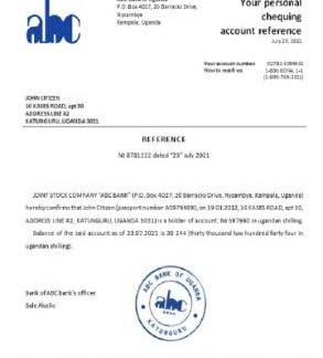 Uganda ABC reference download template file