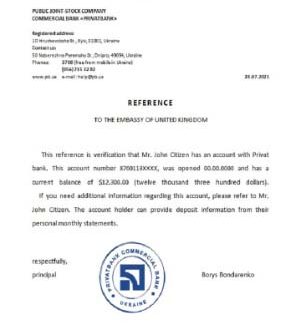 Ukraine Privatbank reference download template file