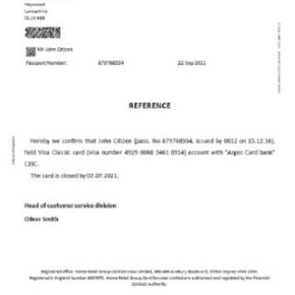 United Kingdombank closure reference download template file