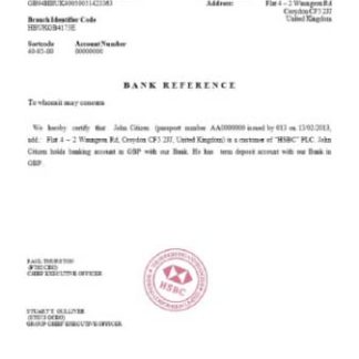United Kingdom HSBC closure reference2 download template file