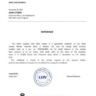 United Kingdom HSBC reference2 download template file