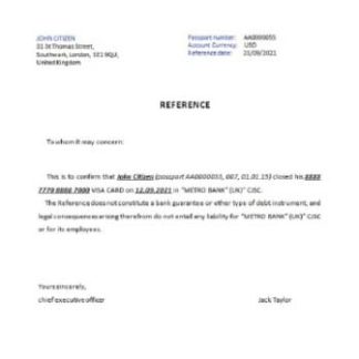 United Kingdom Lloyds Bank reference download template file