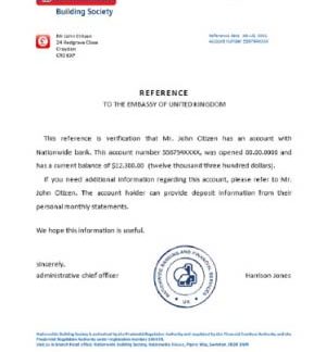 United Kingdom Nationwide closure reference download template file