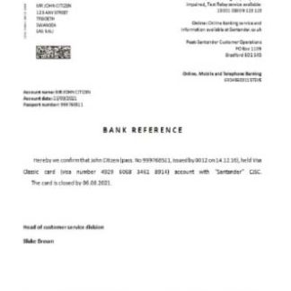 United Kingdom Natwest reference download template file