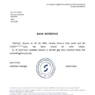 United Kingdom Standard Life reference download template file