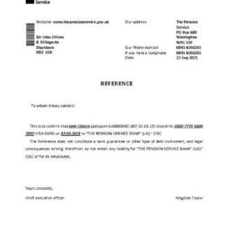 United Kingdom Starling bank reference download template file