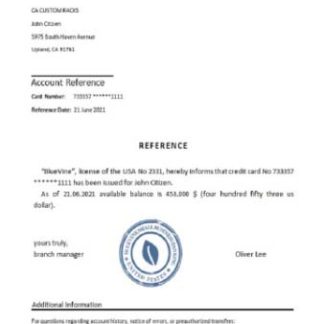 USA Bluevine reference download template file