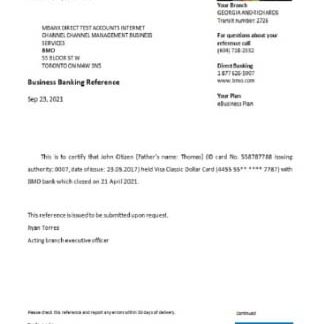 USA BMO closure reference download template file