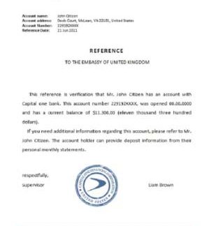 USA Capital One reference download template file