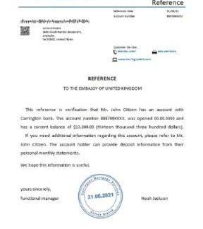 USA Carrington reference download template file