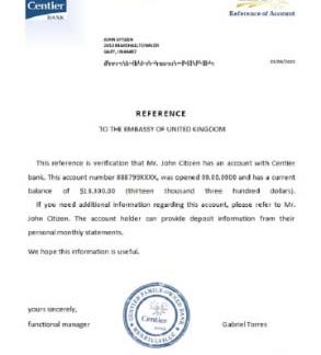 USA Centier reference download template file