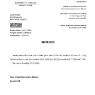 USA CFSB closure reference download template file