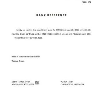 USA Discover closure reference download template file