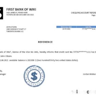 USA First Bank of Wiki reference download template file