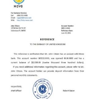 USA Movo reference download template file