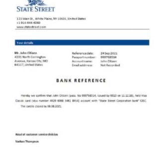 USA State Street closure reference download template file