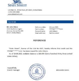 USA State Street reference download template file