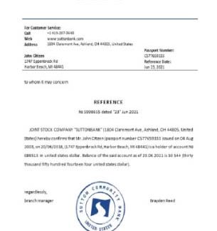 USA Sutton reference download template file