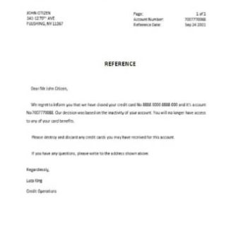 USA TD closure reference download template file