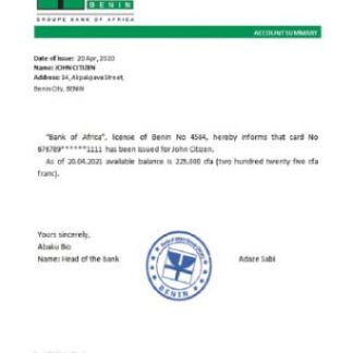 Benin BankofAfrica reference download template file