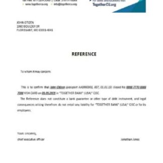 USA Together closure reference download template file