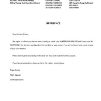 Vietnam HSBC bank closure reference download template file