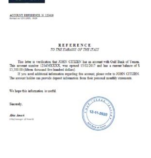 Yemen Gulf Bank reference download template file