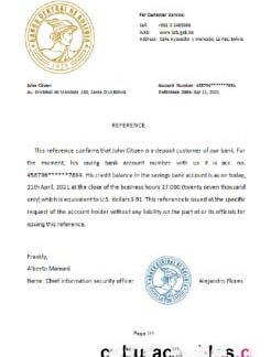 Bolivia Banco Central de Bolivia reference download template file