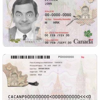 Canada Permanent Resident Card new Download Template File