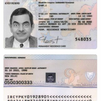 Cyprus Residence Permit 2022 Download Template File
