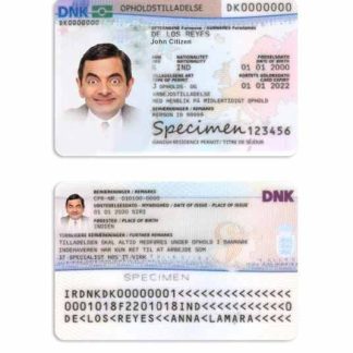 Denmark Residence Permit Download Template File