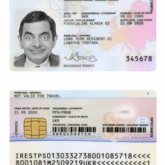 Estonia Residence Permit 2020 Download Template File