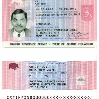 Finland Residence Permit Download Template File
