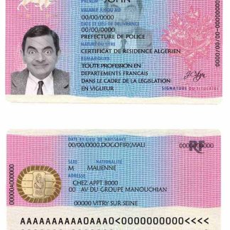 France Residence Permit (titre de s??jour) v2 Download Template File