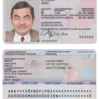 Germany Residence Permit 2011 v2 Download Template File