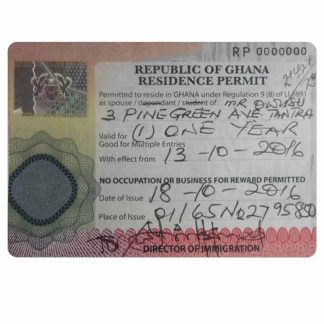 Ghana Residence Permit Download Template File