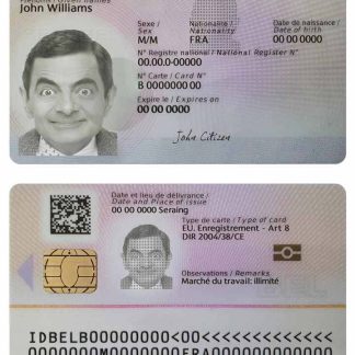 Belgium residence Card 2021 Download Template File