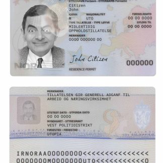 Norway Residence Permit Download Template File