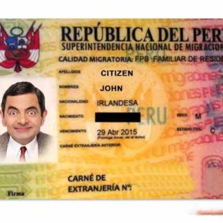 Peru Residence Permit Download Template File