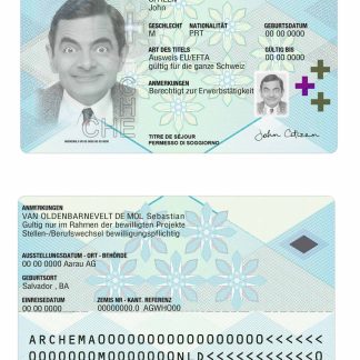 Switzerand Residence Permit 2020 Download Template File